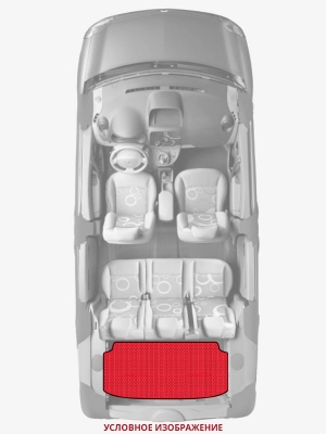 ЭВА коврики «Queen Lux» багажник для Mitsubishi Pajero Mini